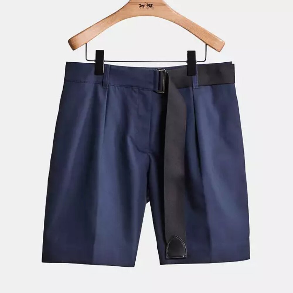 Coach Belted Pleated Shorts